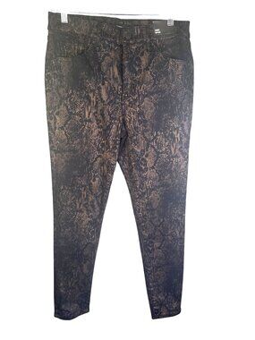 2/$30 New Express Skinny 6R Mid Rise Snake Print Pants Stretchy